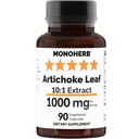 MONOHERB Artichoke Leaf לחלץ 1000 מ"ג - 90 קפסולות צמחוניות