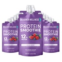 מעצב בריאות חלבון Smoothie, פירות אמיתיים, 12g חלבון, Low Carb, Zero הוסיף סוכר, Gluten-Free, non-GMO, No Artificial Colors or Flavors, המעורב ברי, 12 הרוזן