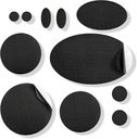 AZengear Fix Patches - Waterהוכחה, self-Adhesive, Tear-Cold-Heat-Resistant ניילון Polyester Fix Puffers, Gear, Tents (11 Pieces, Solid Black)