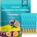 Electrolytes אבקת Packets, 30 Sticks hydrotion Packets סוכר חינם, אלקטרוליט לשתות Mix Portable Electrolyte Packets עבור הידרציה מהירה, 0 סוכר ו 0 Calorie, תשוקה פירות פלאדור