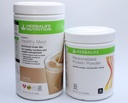 HerBALIFE (Duo) פורמולה 1 בריאה Meal Nutritional Shake Mix (Cafe Latte) עם אבקת חלבונים אישית