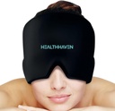 360°Migraine Head Relief Cap, Cooling Gel כובע כיסוי ראש עבור מיגרנות, Tension, Stress & Hangover, חום ו Cold Therapy, Soothing Headache