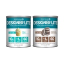 מעצב בריאות, מעצב Lite, Low Calorie Natural חלבון, Prebiotic סיבים, ויטמינים מרכזיים ומינרלים, Vanilla Cupעוגות ועוגיות שוקולד & Cream Bundle