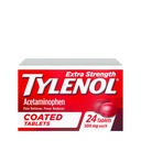 Tylenol תוספת כוח כאב Reliever & Fever מפחית, לוחות עגולים, 500 מ"ג Acetaminophen כאב גלולות הקלה עבור כאבי ראש, Toothache & Minor דלקת פרקים כאב, 24 ct