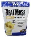 Gaspari Nutrition Real Mass: Advanced Weight Gainer, חלבונים ומורכב פחמימות, 50g חלבון, 16g EAAs, Gluten-Free, 12 lbs (Vanilla Milkshake)