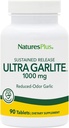 NaturesPlus Ultra Garlite 1000 מ"ג - 90 טבליות - מופחתת-Odor Garlic - תמיכה תזונתית עבור הגנה משפטית חינם ו Immune בריאות - שחרור סופי - 90 משרתים