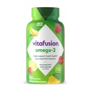 Vitafusion אומגה 3 חניכיים ויטמינים, ברי לימונדה פלצבו, ויטמין בריאות הלב (1) עם אומגה 3 EPA / DHA ו- ויטמין A, C, D ו- E, מספר 1 ויטמין מותג, 60 יום אספקה, 120 הרוזן ספירה