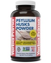 Yerba Prima Psyllium Husks אבקת 12 oz - תוסף סיבים טבעיים - שימור בריאות - טבעוני, non-GMO, Gluten-Free (New Label - Packaging May Vary)