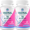 Probiotics, 70 מיליארד CFU 13 סטרינס פרוביוטיקה לנשים, עם Prebiotic & D-Mannose, Womens Probiotic for Vaginal Health, Urinary, pH Balance, Immune & Digestive, 120 קפסולות