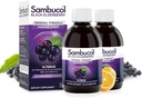 Sambucol Black Elderberry Syrup - Sambucus Syrup, Black Elderberry נוזל, Immune Support for Kids and Adults, High Antioxidants, Gluten Free - פורמולה מקורית, 7.8 Fl Oz, 2Pack
