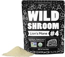 Wild Foods Lions Mane אבקת Mushrooms לחלץ 10:1 | אבקת Mushroom אורגני | התאמת nootropic Herb לבריאות המוח, זיכרון להתמקד (4 Ounce (Pack of 2)