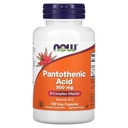 Now Foods Pantothenic Acid 500 מ"ג, 100 קפסולות (Pack of 1)