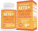 עקבו אחרי Keto + ACV קפסולות עם BHB - תמיכה באנרגיה, ניקוי ובריאות העיכול - תוספת מתקדמת Keto עבור סגנון חיים מאוזן - 90 קפסולות