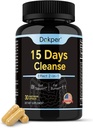 ניקוי טבעי Detox, 15 ימים 2-in-1 תמיכה, ניקוי קולני לגברים ונשים, Senna Leaf, Cascara Sagrada, Psyllium Seed Husk אבקת Aloe Vera, 30 קפסולות