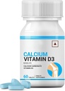 Calcium ו- ויטמין D3 טבליות לגברים | Calcium Carbonate תוסף עבור העצם ותמיכה משותפת - 60 טבליות (Pack of 1, 60)