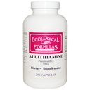 פורמולה אקולוגית Allithiamine ויטמין B1, 50 מ"ג, 250 קפסולות
