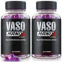(2 Pack) Vasomanix Gummies, ויאו מניקס קלאסי תוספת זכר, All Natural Formula for Men, Premium Gummy כדי לתמוך ביצועים, אמון ובריאות כוללת, ביקורות רשמיות (120 מסטיקים)