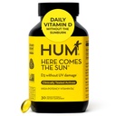 HUM כאן מגיע לשמש Immune תמיכה תוספת עם תוספי ויטמין D עבור נשים וגברים עבור מערכת החיסון בריאה, D3 ויטמין תומך בריאות העצם, 30 קפסולות