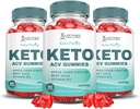 (3 Pack) Keto Purity Keto ACV חניכיים מתקדמות פורמולה 1000MG Keto Puritry Keto Gummies Apple Cider Vinegar פורמולה עם אבקת מיץ Pomegranate B12 טבעוני non GMO 180mys