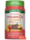 האמת של הטבע ויטמין D3 חניכיים | 5000 IU | 60 Count | Peach Flavor | Vegetarian, non-GMO & Gluten Free Supplement