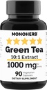 MONOHERB ירוק לחלץ 1000 מ"ג - 90 קפסולות צמחוניות