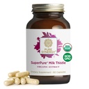 PURE SYNERGY SuperPure Milk Thistle Extract; Liver Detox ו-ניקוי תוספת חלב אורגני תמצית עם Silymarin | עבור תמיכה חיה בריאה (60 קפסולות)