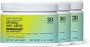 Sparkle Wellness Skin Boost (Tropical)[3 Pack of Serve 30es] | תוסף אבקת קולג'ן עם VERISOL Bioactive hydrolyzed Collagen Peptides & ויטמין C כדי לשפר את העור, השיער והבריאות