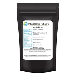 For Life Apple Fiber, Natural Apple Pectin סיבים תוספת לבריאות העיכול, טבעוני, non GMO, Gluten Free (12oz / 340g)