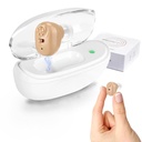 שמיעה Amplifier Aid, Rechargeable Hearing Aid for Adults & Adults with Volume Control, Noise Canceling amplifier, Single Side Use