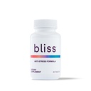 Bliss Herbal Stress Support - טבליות אדוגניות עם אשוגנדה, Rhodiola & L-theanine - מקדם Calm, Mood Balance & Mental Clarity - טבעוני & Gluten-Free - 60 טבליות