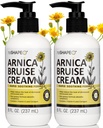 Reshape+ Arnica Bruise Relief Topical Cream for Bruising, Swelling, & Discoloration on Skin, Natural Skin Care Homeopathic Arnica Lotion W/Vitamin K, Horse Chestnut, & Collagen, 8 Fl Oz (2-Pack)