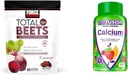 Power Factor Total Beets Chews for Heart Health with vitafusion Calcium Gummies for Bone & Dental Support, 60 & 100 Count