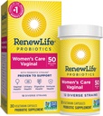Renew Life Women's Probiotic קפסולות, 50 מיליארד CFU מובטח, תומך pH Balance, Vaginal, Urinary, Digestive ו- Immune Health (2), L. Rhamnosus GG, חלב, סויה ו- Gluten-Free, 30 Count Counte, Urinary, Urinary, Digestive and Immune Health (2), L. Rhamnosus GG