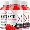 (3 Pack) Vista Keto ACV Gummies - Advanced Formula Keto Plus ACVmies Apple Cider Vinegar Vista ACV Dietary Men נשים (180 חניכיים)