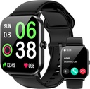 Smart Watch, Smartwatches for Men, 1.85" HD Fitness Tracker (Answer/Make Calls), 120+ מצבי ספורט, Heart Rate/Sleep Monitor, IP68 Waterified Fitness Watch, Smartwatch for Android iOS