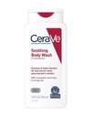 CeraVe Soothing Body Wash for Dry Skin, מקלחות שמן עבור Sensitive, יבש, Itchy ו- Eczema-Prone Skin, Smell Free & Paraben חינם & Sulfate חינם, 10 oz
