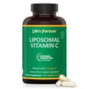 ויטמין C 2100 מ"ג של Life's Fortune Liposomal, Fast Acting Absorption, High Bioavailability Supporting Immune System, High Antioxidant Supplement Formula - Collagen Booster - 180 קפסולות