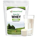 Z Natural Foods Grass-Fed Whey חלבון ריכוזrate - אבקת חלבון Whey נקיה מניו זילנד - Cold Processed Pure Whey חלבונים with Essential Amino Acids for Nutrition & Fitness, Unflavored, 1 lb
