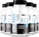 NutraRize (Pack of 5 ViroMAX Ultra Pills, מקסימום כוח פורמולה כדי להגדיל את האנרגיה ואת הביצועים, All-Natural קפסולות עבור כוח שרירים, ביקורות תוסף (300 קפסולות)