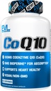 EVL גבוה Absorption CoQ10 100 מ"ג - Advanced Antioxidant Coenzyme Q10 תוספת עבור בריאות המוח תמיכה אנרגיה ייצור והזדקנות בריאה - CoQ10 עם תוסף בריאות ביופרטן