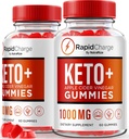 NutraRize (Pack of 2 Rapid Charge Keto + ACV Gummies כדי לתמוך בבריאות הכללית, All Natural Apple Cider Vinegar, Keto Plus ACVmy Formula, Gomitas Review (120 חניכיים)