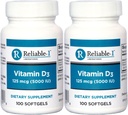 ויטמין D3 High Potency 5000 IU 100 Softgels per Bottle Pack