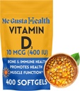 D3 10 mcg (400 IU) 400 Softgels | ויטמין D3 | ויטמין D3 Softgels | Essential for Calcium Absorption