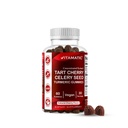 Vitamatic Tart Cherry with Celery Seed Gummies - 4000mg Equivalent Per משרת (מתוך 10:1 לחלץ 400 מ"ג)