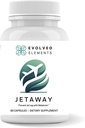 JetAway - Natural Sleep Support with Bio-Fermented Melatonin - Jet Lag Support - Allergen-Free, No Jet Lag (60 קפסולות)