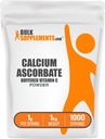 BulkSupplements.com Calcium Ascorbate אבקת - תוסף ויטמין C, אבקת Calcium - טבעוני וגלוטן חינם, 1g לשרת, 1kg (2.2 lbs) (Pack של 1)
