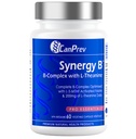 CanPrev Synergy B Complex with L-theanine 60 קפסולות 30 יום - לקדם רגיעה נפשית, שיפור אנרגיה, בהירות קוגניטיבית וגוף תמיכה - טבעוני, non-GMO ו Gluten-Free