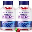 מעבדות rize - bio Science Keto Plus חניכיים עבור אובדן משקל, כוח נוסף, פורמולה מתקדמת כולל Apple Cider Vinegarmies (120 חניכיים) (Pack of 2)