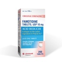 Glenmark Therapeutics Original Power Famotidine Tablets, 10 מ"ג, Acid מופחת עבור Heartburn הקלה, 200 הרוזן