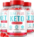 סלים פלוס Keto ACV חניכיים עבור אובדן משקל מתקדם, כל תוספי Apple Cider Vinegar טבעי (180 חניכיים)